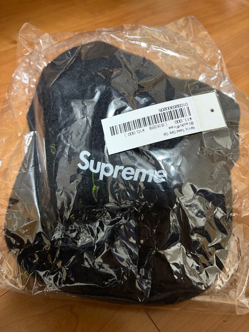 帽子 Supreme Harris Tweed Camp Cap \"Black\"