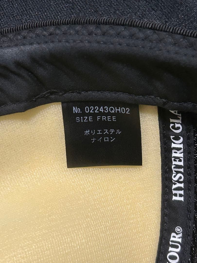 ヒステリックグラマー HYSTERIC GLAMOUR メッシュキャップ 黒×赤