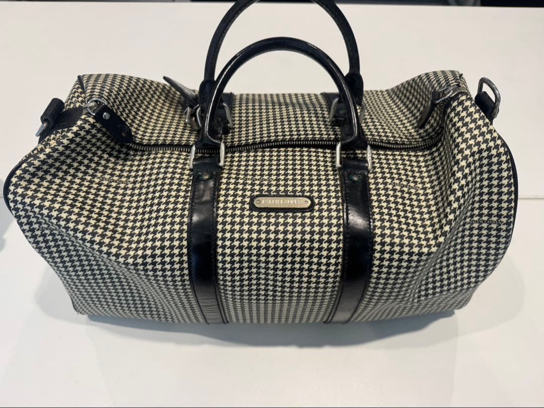 y*u様 Ralph Lauren ボストンバッグ ハウンドトゥース　ラルフロー