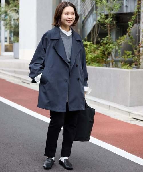 【新品未使用】 SLOBE IENA 撥水ミドルトレンチコート ネイビー 38