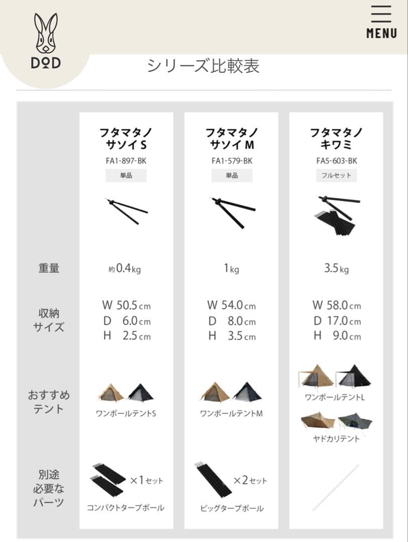 【廃番】 DOD フタマタノサソイＭ