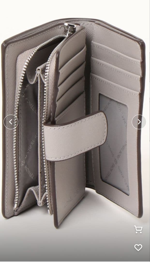 新品タグ付き■MICHAEL KORS ■グレー■ 二つ折り財布　■2026福袋