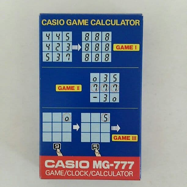 液晶ゲーム「ＭＧ‐７７７」（中古・１９８１年）