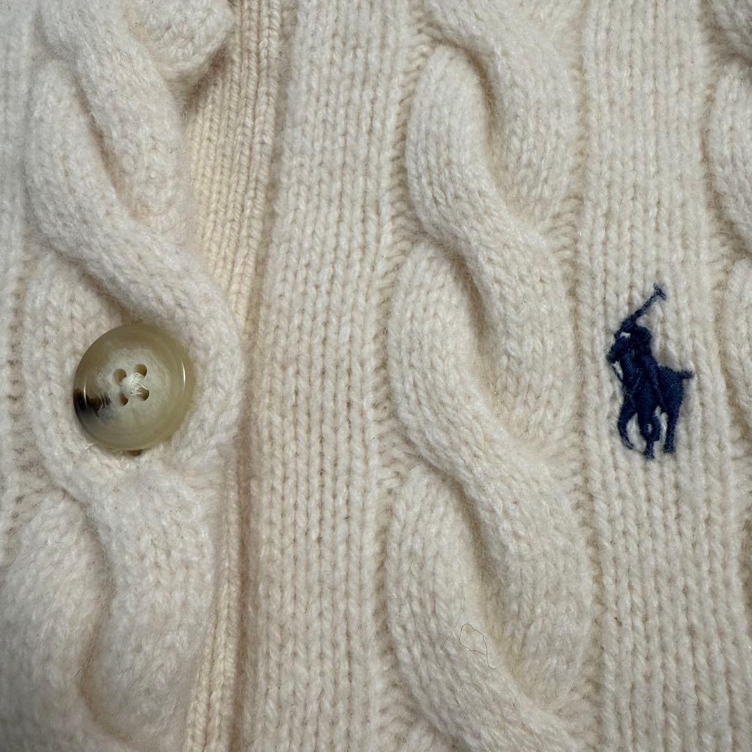 ポロ ラルフローレン　 ケーブルニット ウールカシミヤ カーディガン
