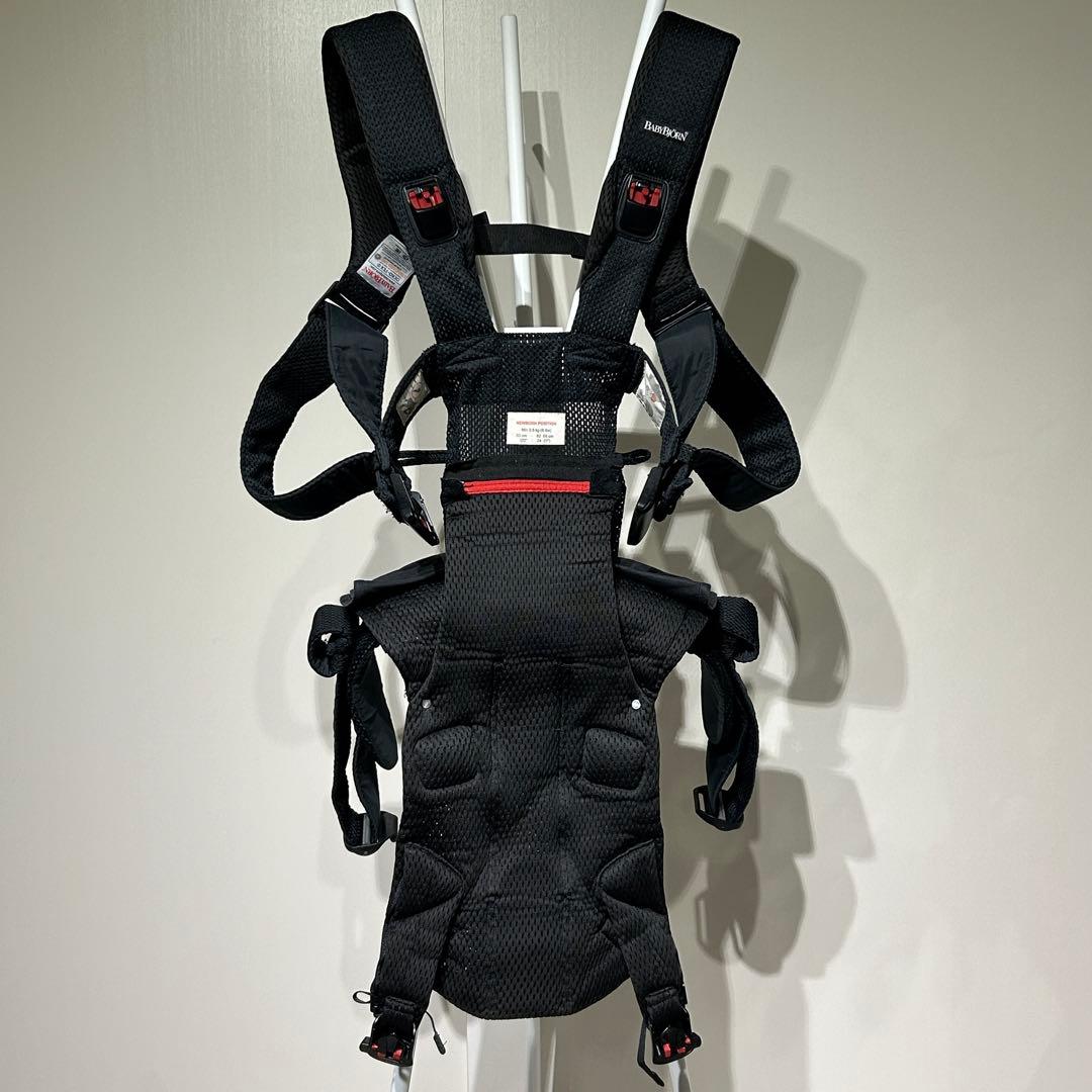 【美品】ベビービョルン 抱っこ紐 ONE KAI Air メッシュ ブラック