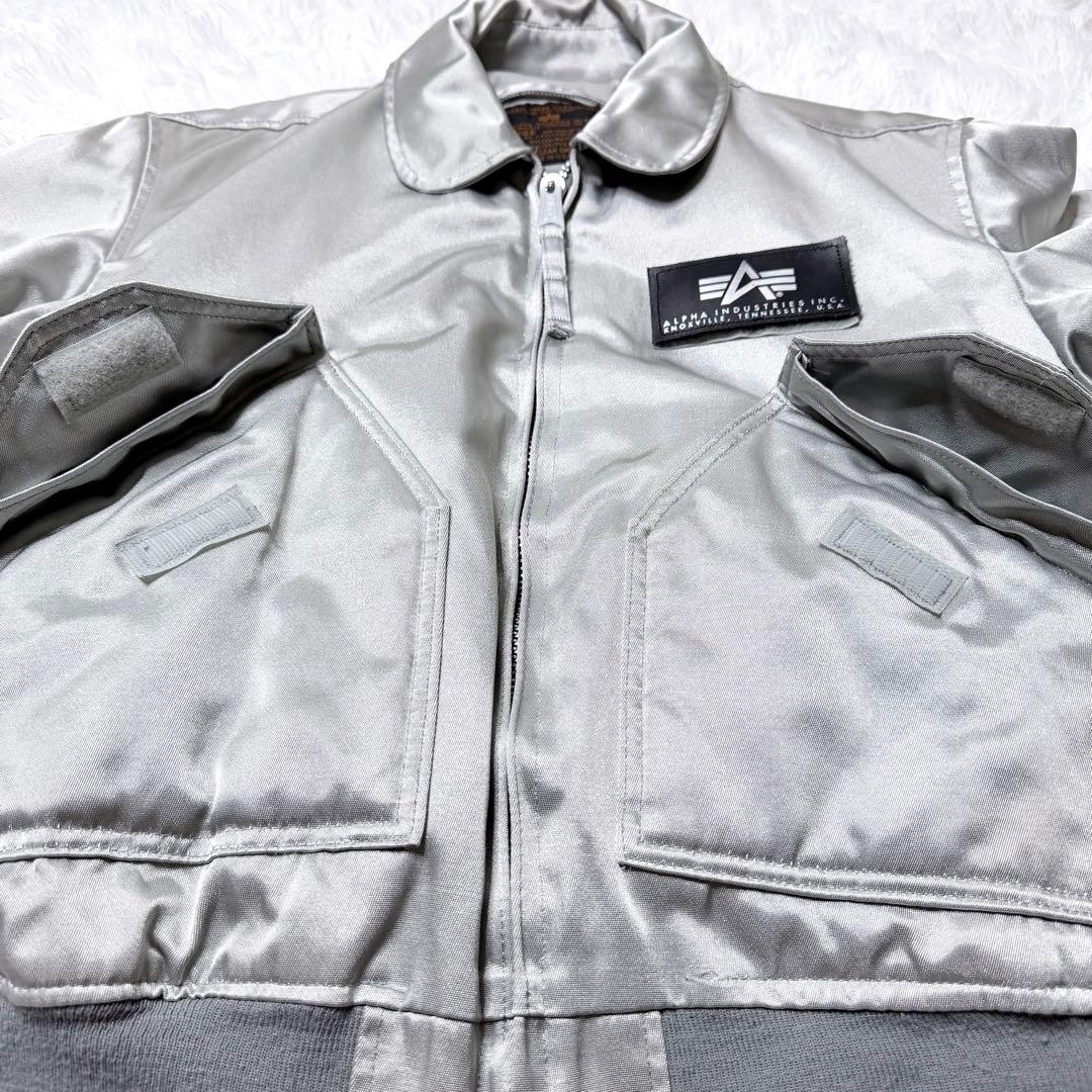 【希少/USA製】ALPHA INDUSTRIES CWU-45/P シルバー