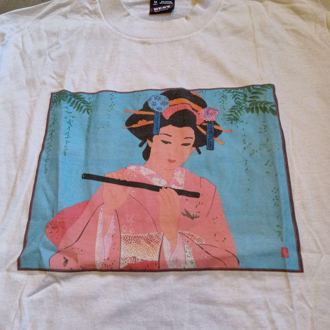 VINTAGE ヴィンテージ Tシャツ 浮世絵モチーフ USA製 90's