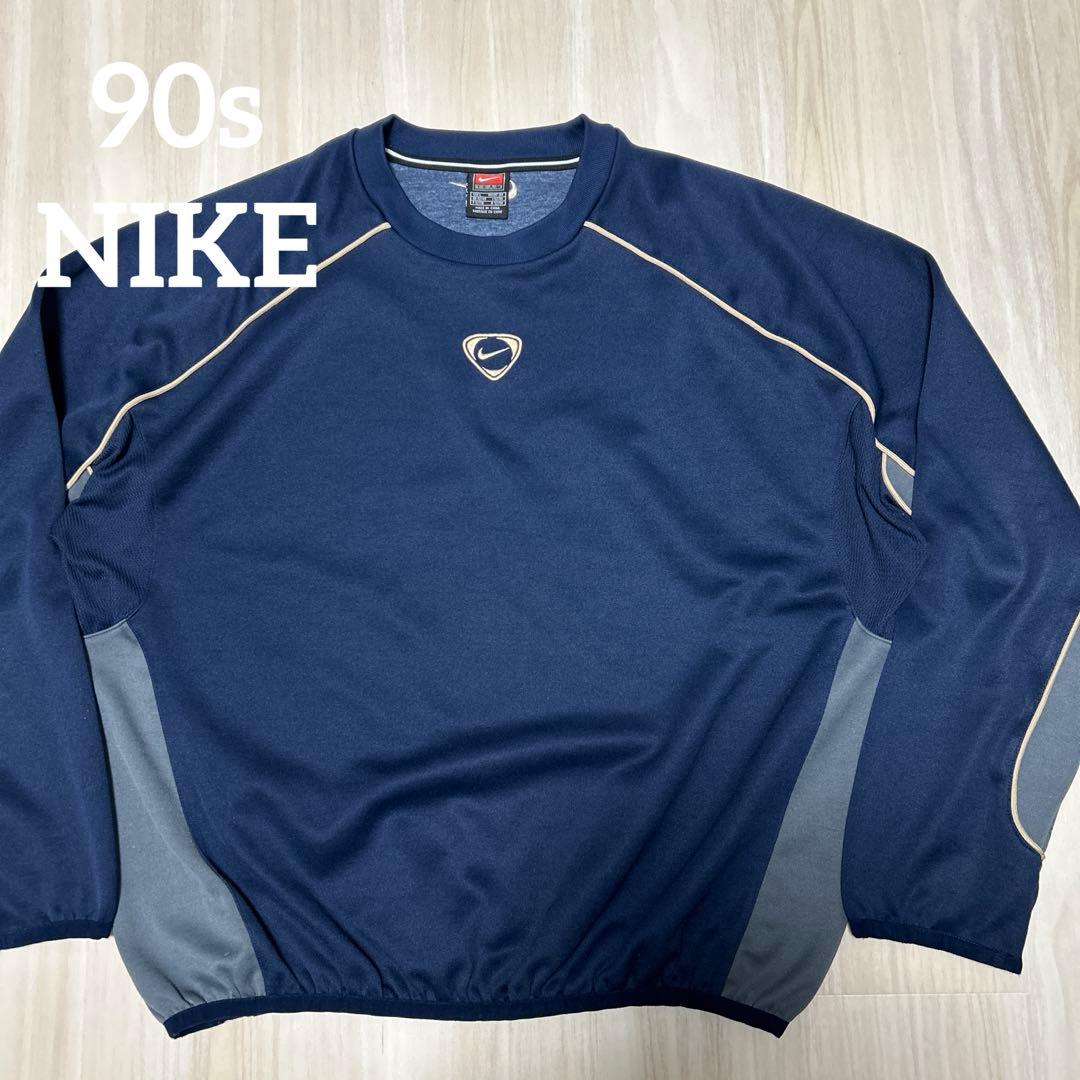 90s Old NIKE ナイキ 長袖 トップス ゲームシャツ Ｌサイズ