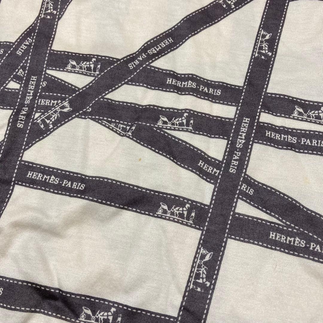 HERMES エルメス マルジェラ期 ボルデュックリボン柄 Tシャツ SM