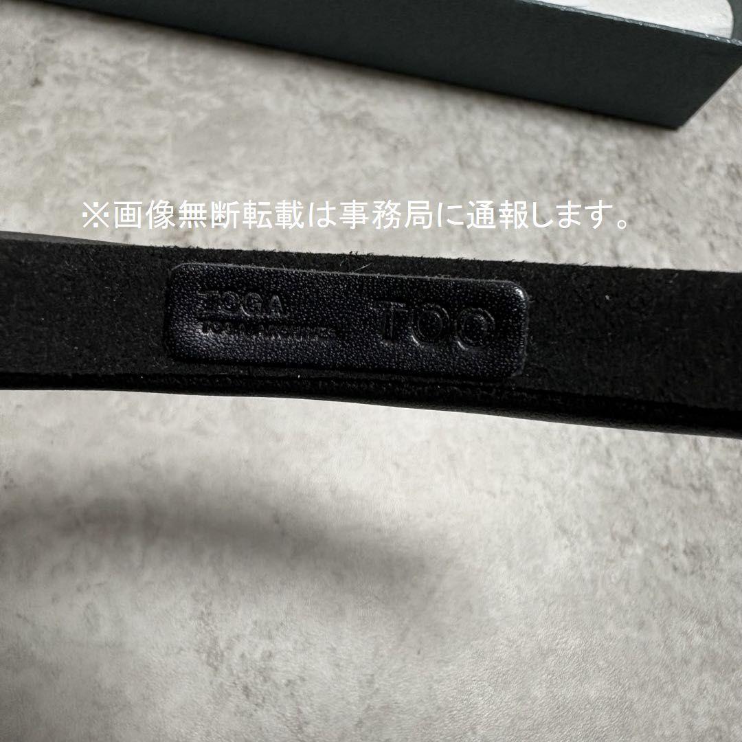 新品 24SS TOGA TOO コンチョ レザー カチューシャ ヘッドバンド