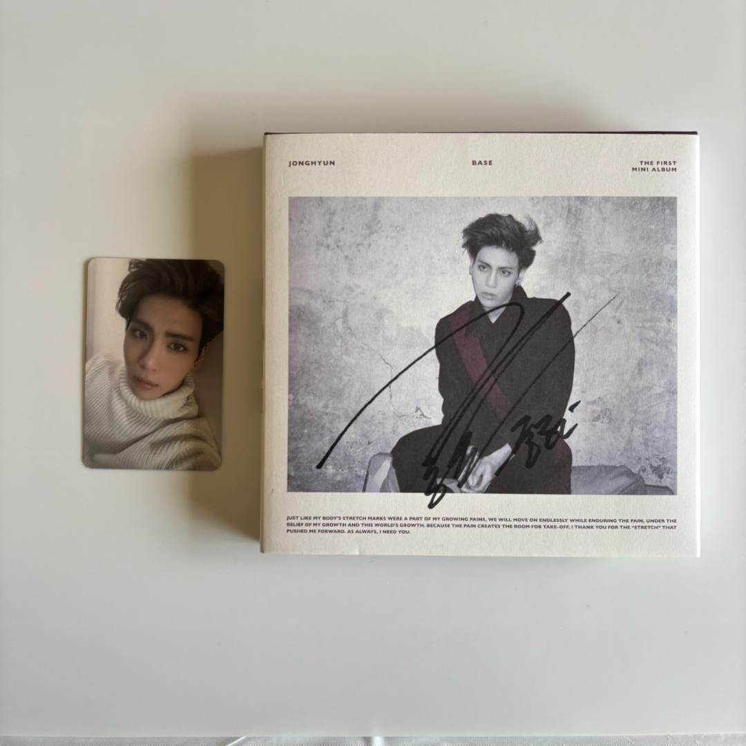 SHINee ジョンヒョン BASE 直筆サイン入りCD 本人サイン