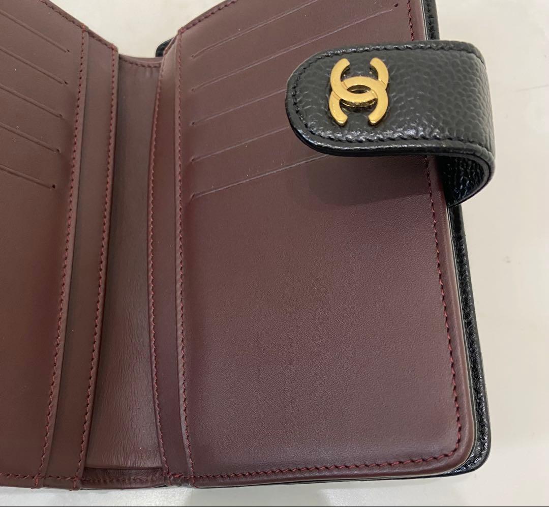 CHANEL マトラッセブラック 二つ折り財布
