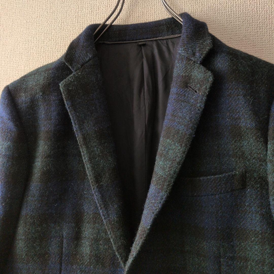 新品 J.CREW×HARRIS TWEED チェック柄 テーラードジャケット