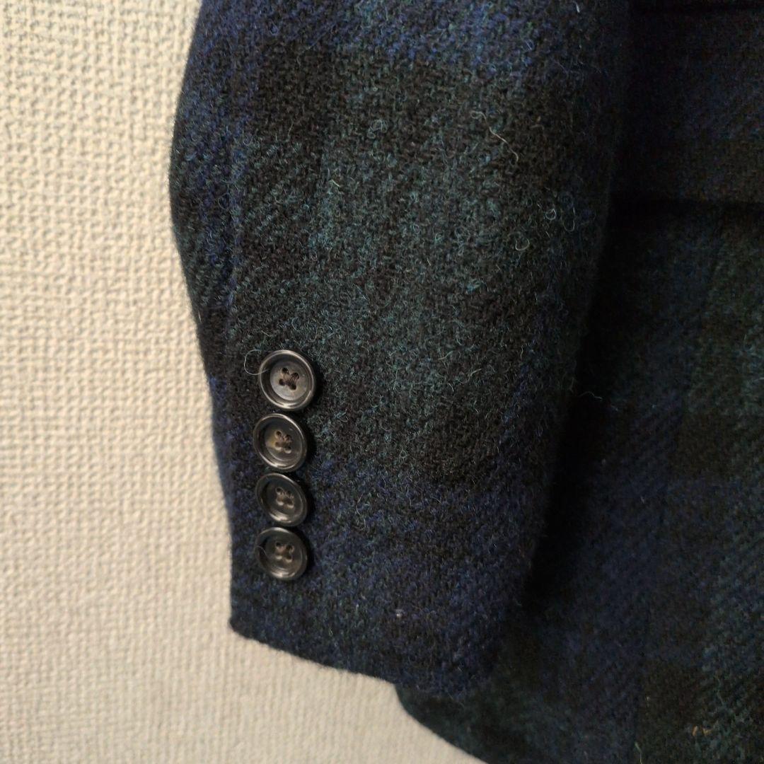 新品 J.CREW×HARRIS TWEED チェック柄 テーラードジャケット