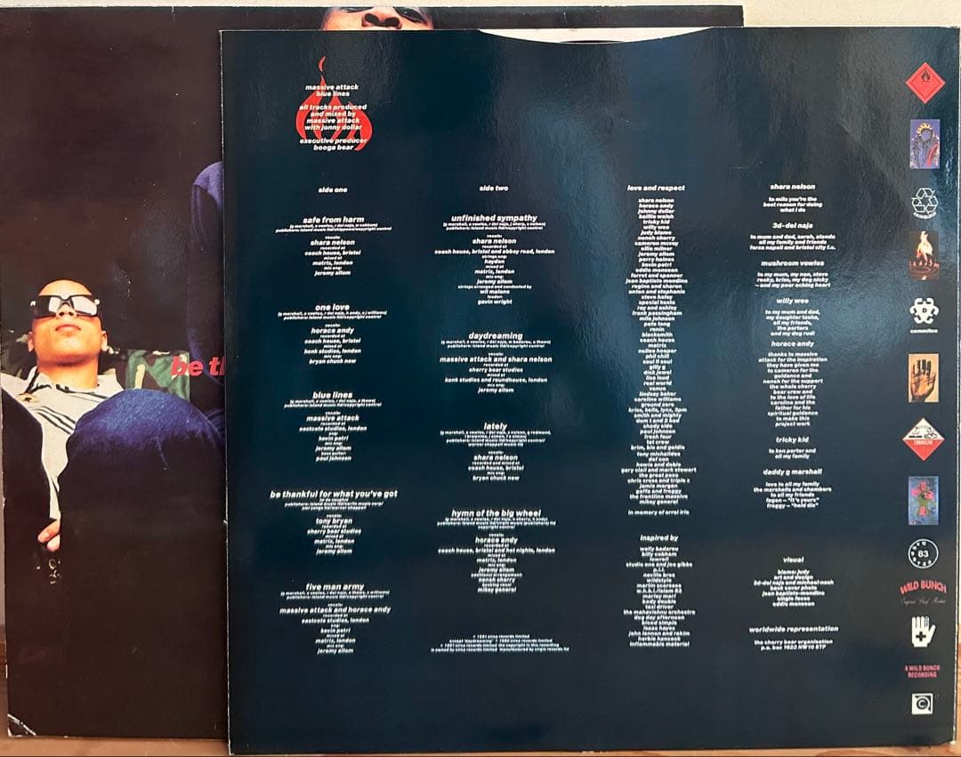 MASSIVE ATTACK BLUE LINES オリジナルUK盤　レコード