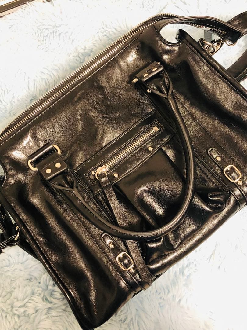 JEANASIS アンティークフェイクレザーボストン バッグ