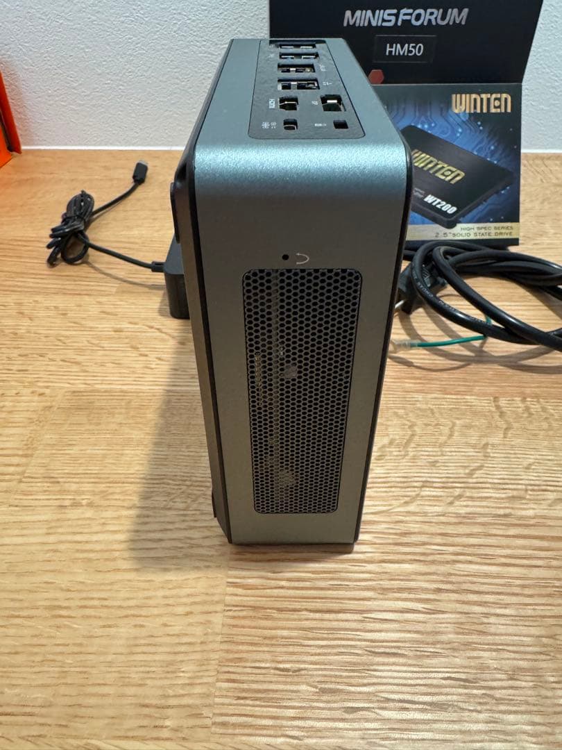 MINIS FORUM HM50 ミニPC パソコン デスクトップ SSD増設