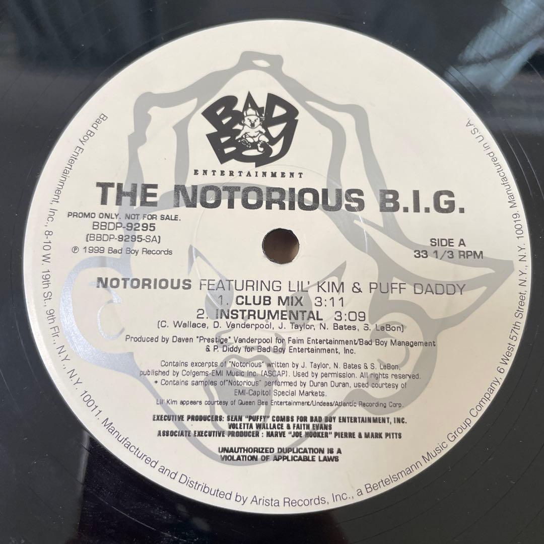 洋楽 THE NOTORIOUS B.I.G. NOTORIOUS