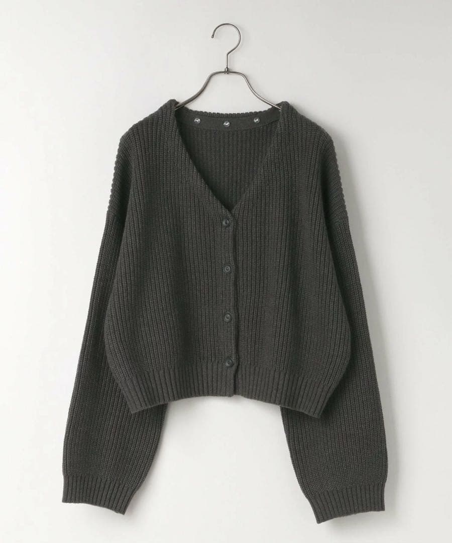 新品 LOWRYS FARM レースカラーニットカーディガン 完売