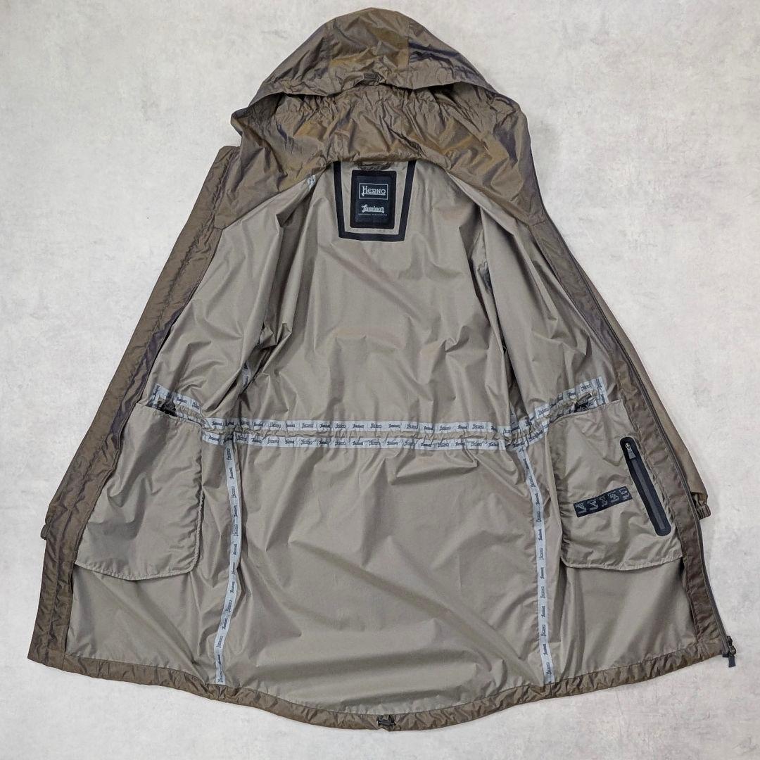 HERNO ヘルノ★綺麗 Laminar ラミナー フーデッドコート サイズ44