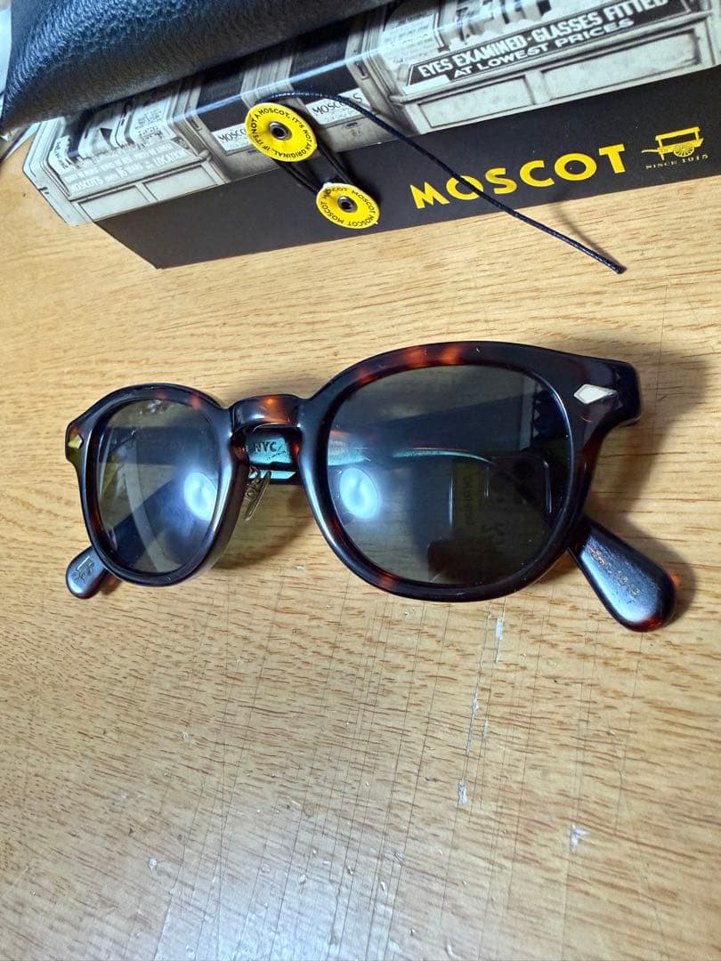 Moscot レムトッシュ 46mm Brown Black