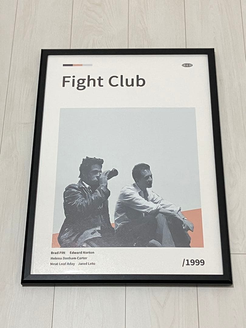 【額縁付き】ファイトクラブ fight club 映画 A2ポスター 黒枠