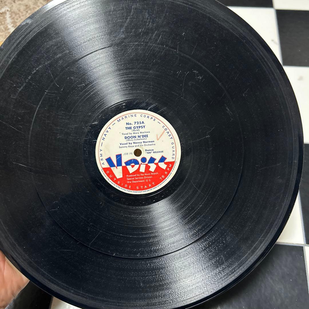 ②ジャズのV-Disc 6枚セット！SPレコード、SP盤、戦時中