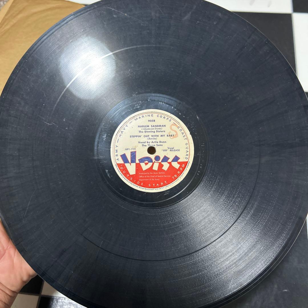 ②ジャズのV-Disc 6枚セット！SPレコード、SP盤、戦時中