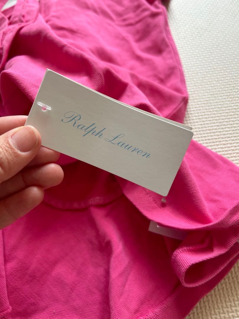 Ralph Lauren ピンク フリルワンピース 24M