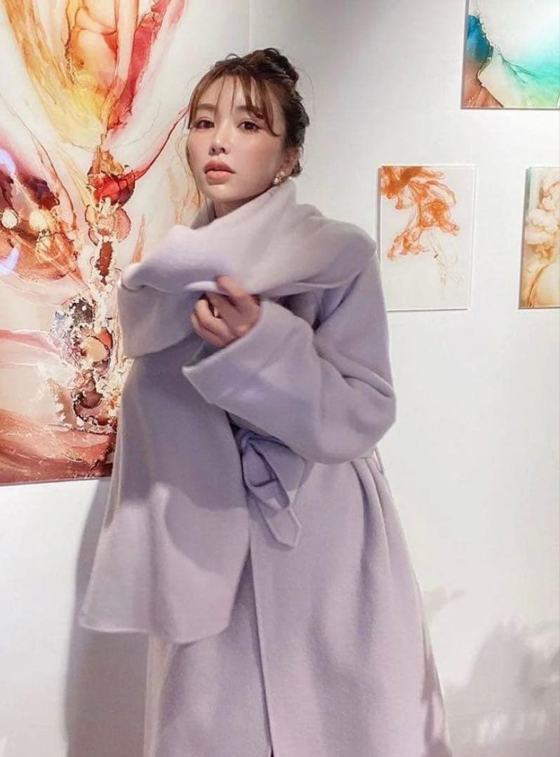 【美品】eimy istoire マフラーセットエアリーガウンコート