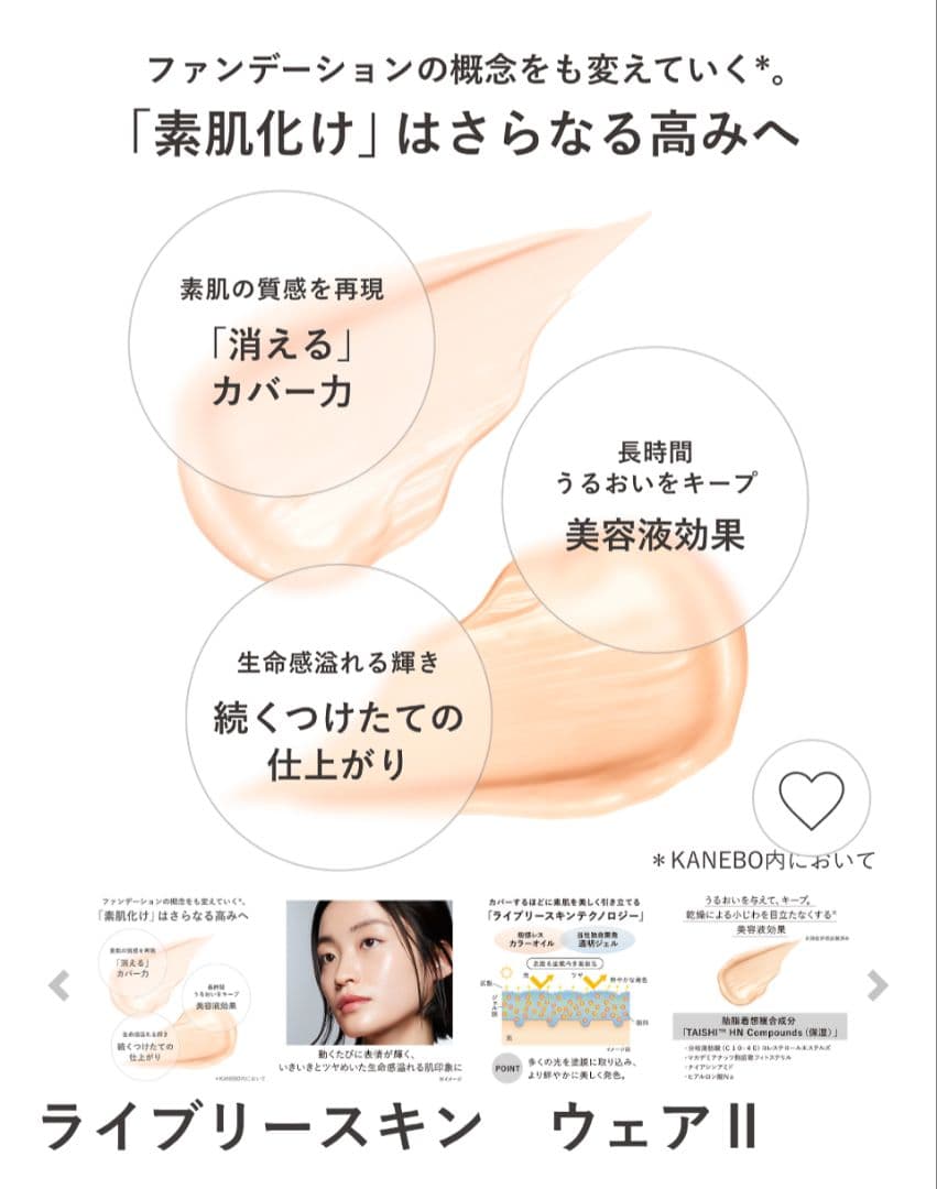 KANEBO ライブリースキン ウェア II NEW