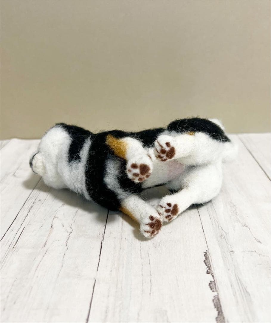 柴犬　羊毛フェルト　黒柴　ハンドメイド
