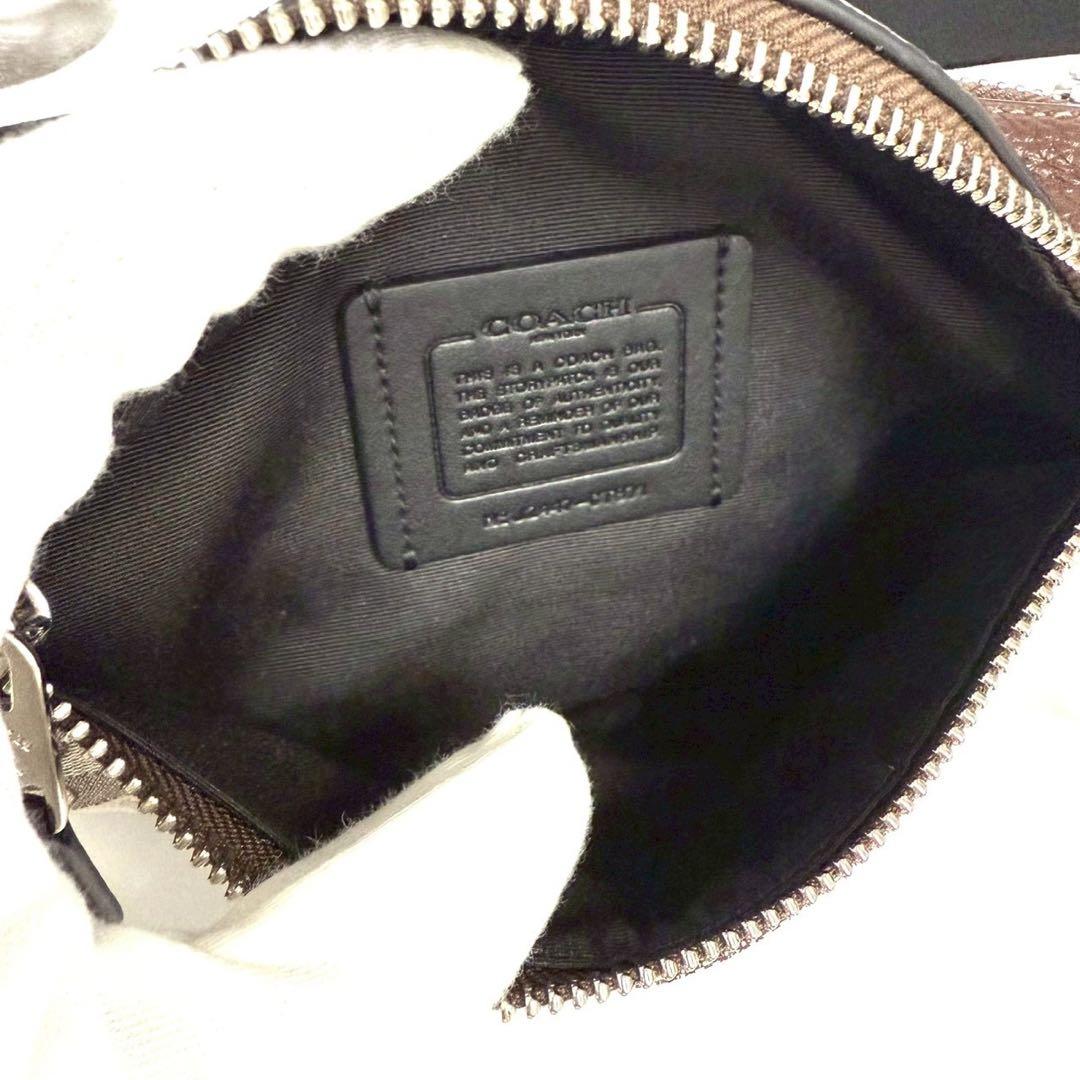 コーチ ワーレン ベルト バッグ シグネチャー ジャカード ボディバッグ