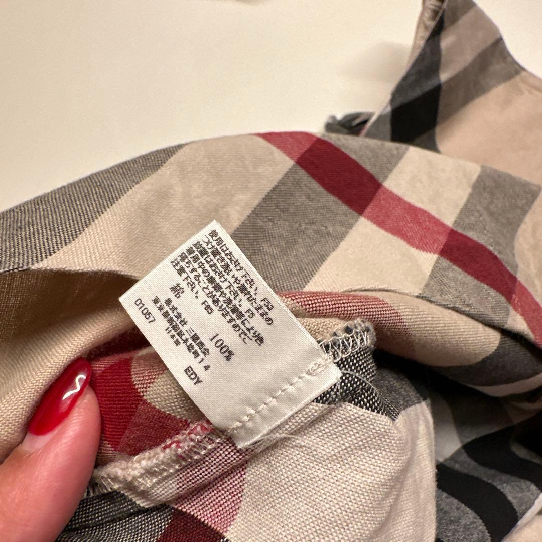 【美品】BURBERRYワンピース ノバチェック　90 コットン100％