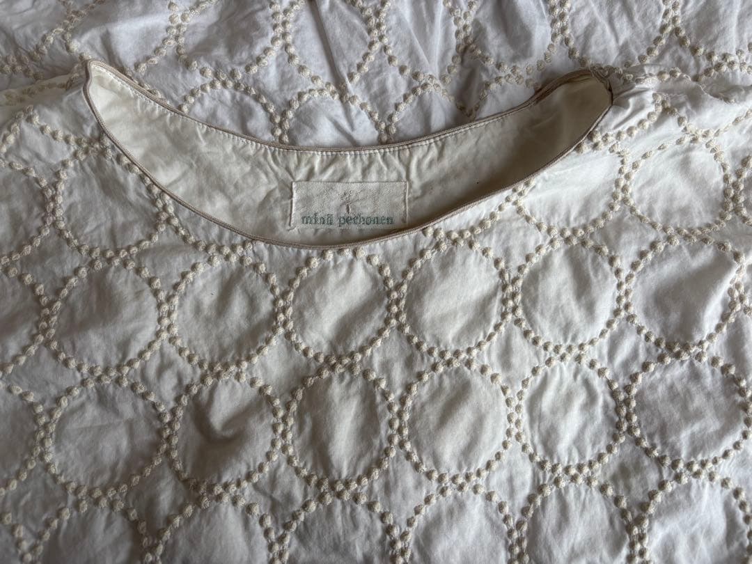 即購入OK mina perhonen タンバリン 白カットソー　サイズ40
