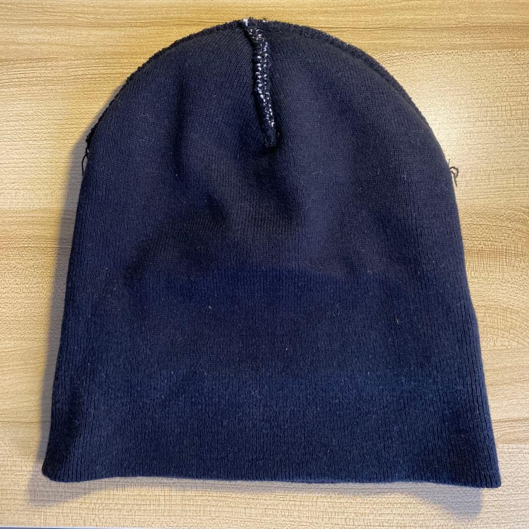 supreme Big logo beanie black/黒