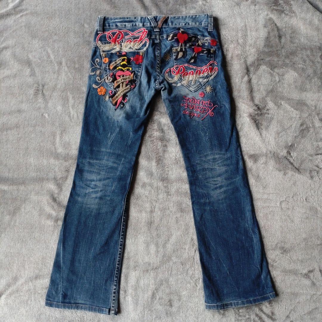 レッドペッパー エドハーディ コラボデニムハートsize28RED PEPPER