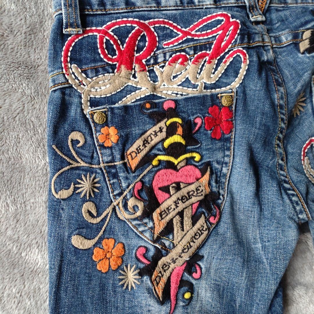 レッドペッパー エドハーディ コラボデニムハートsize28RED PEPPER