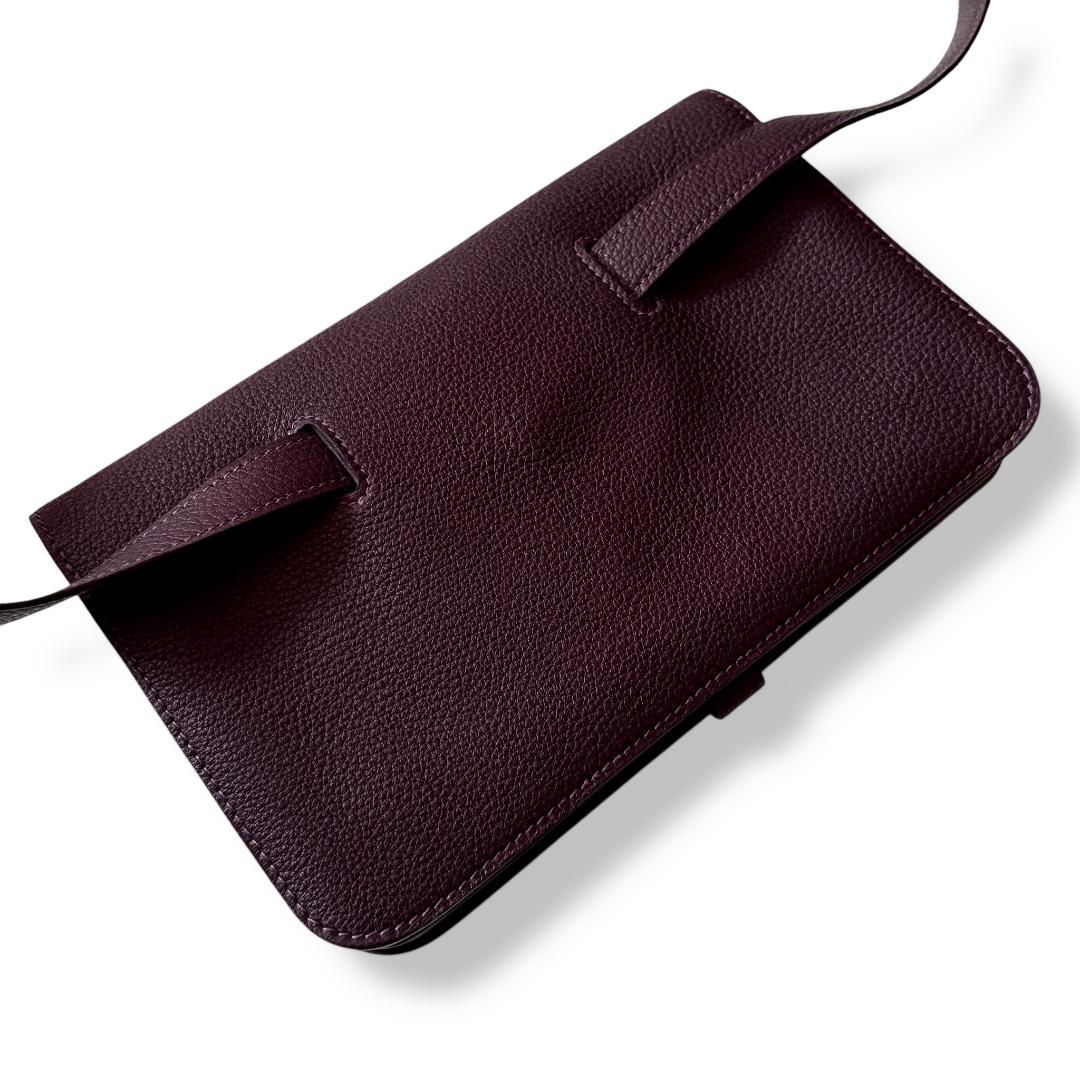 極美品『エルメス』ドゴン ウエストバッグ ポーチ ボディバッグ トリヨン カシス