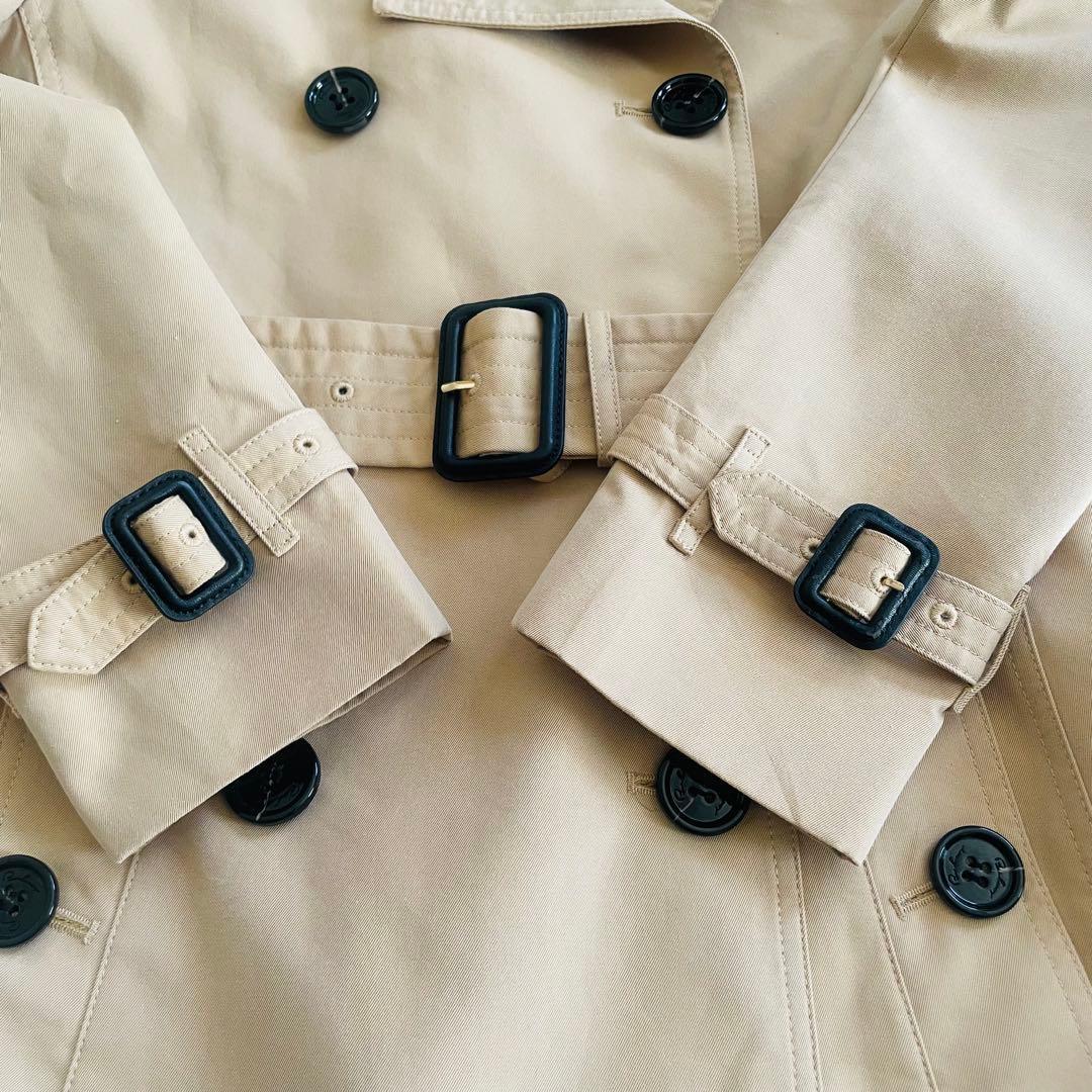 バーバリーBURBERRY ベージュ 裏ノバチェックトレンチコート UK 4