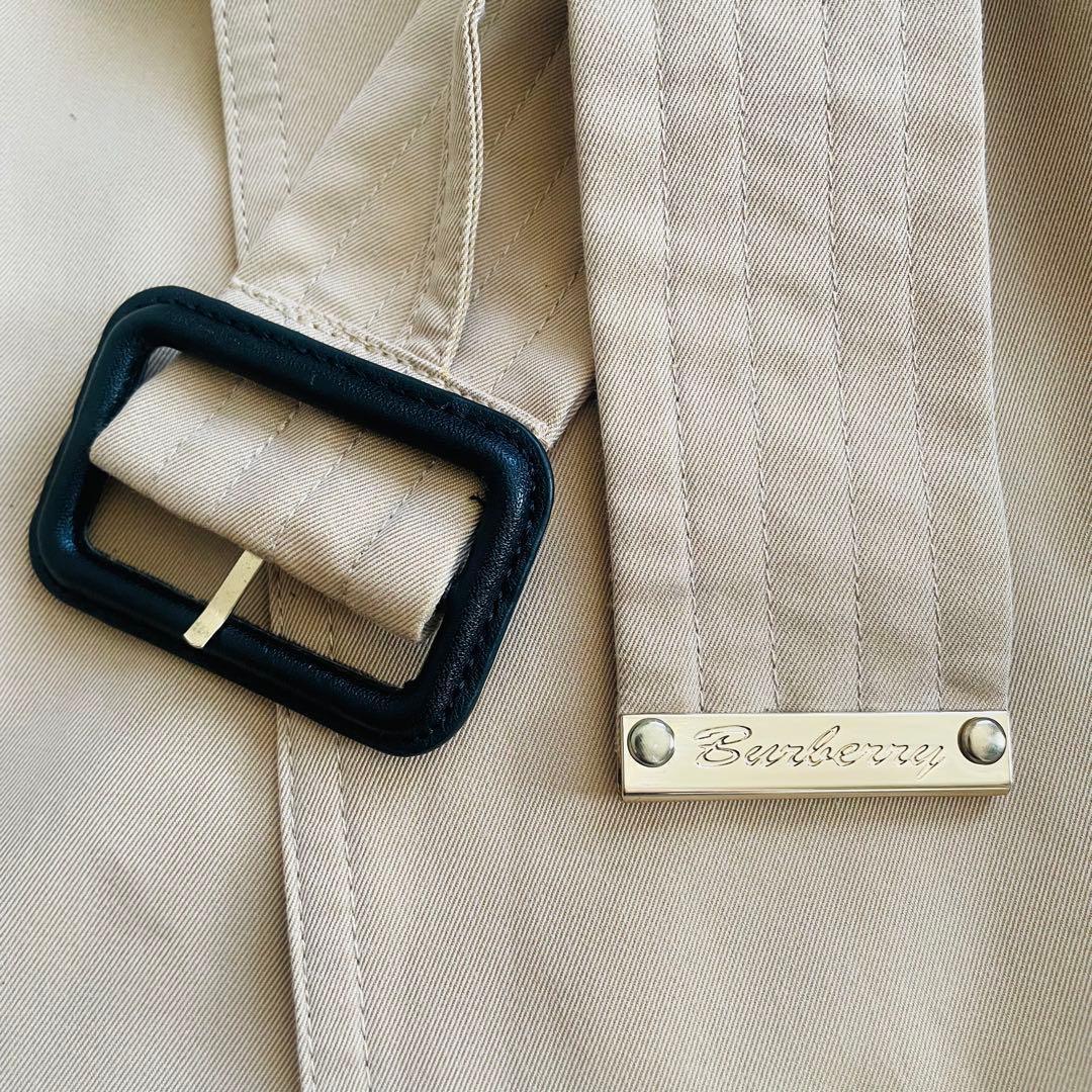 バーバリーBURBERRY ベージュ 裏ノバチェックトレンチコート UK 4