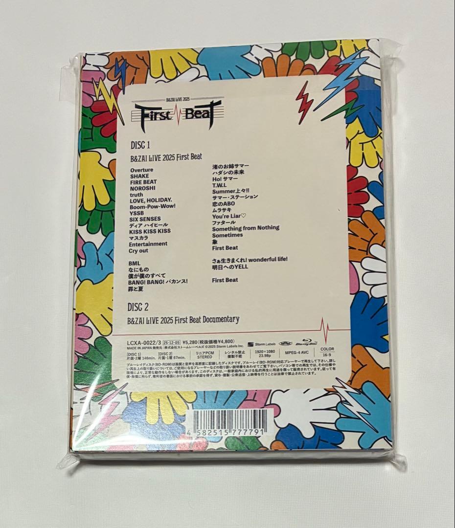 【新品未開封・Blu-ray】B&ZAI LIVE First Beat