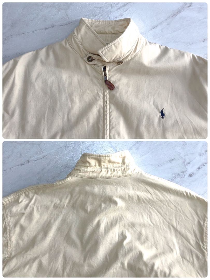 【美品 90s】ポロ ラルフローレン ハリントンジャケット チェック ポニー L
