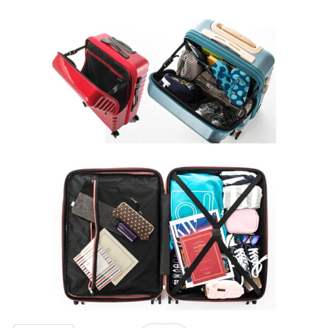 【新品】ACTUS キャリーケース M ブラック系 56.5L★12/16まで