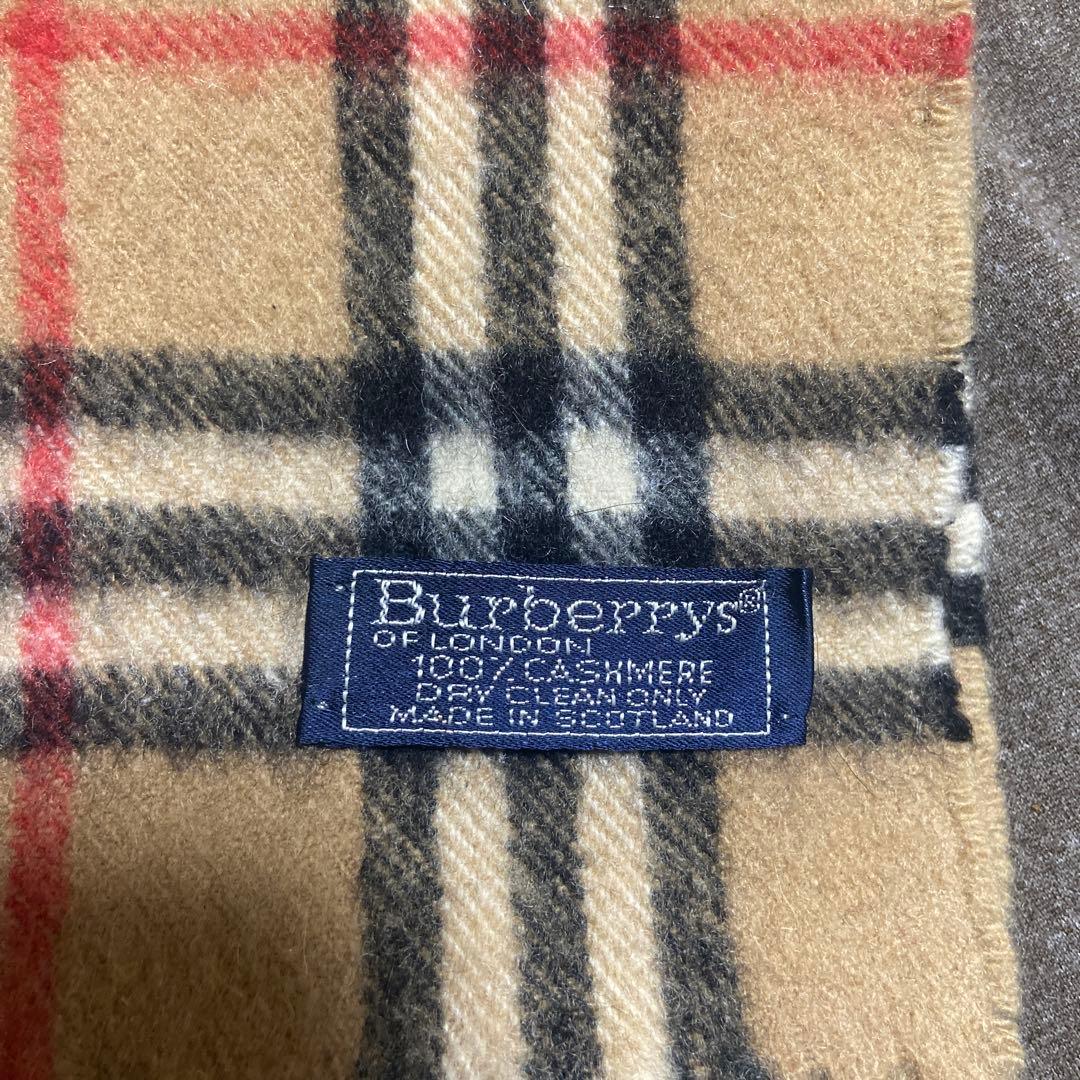 祖*母様 Burberry's チェック柄カシミヤマフラー