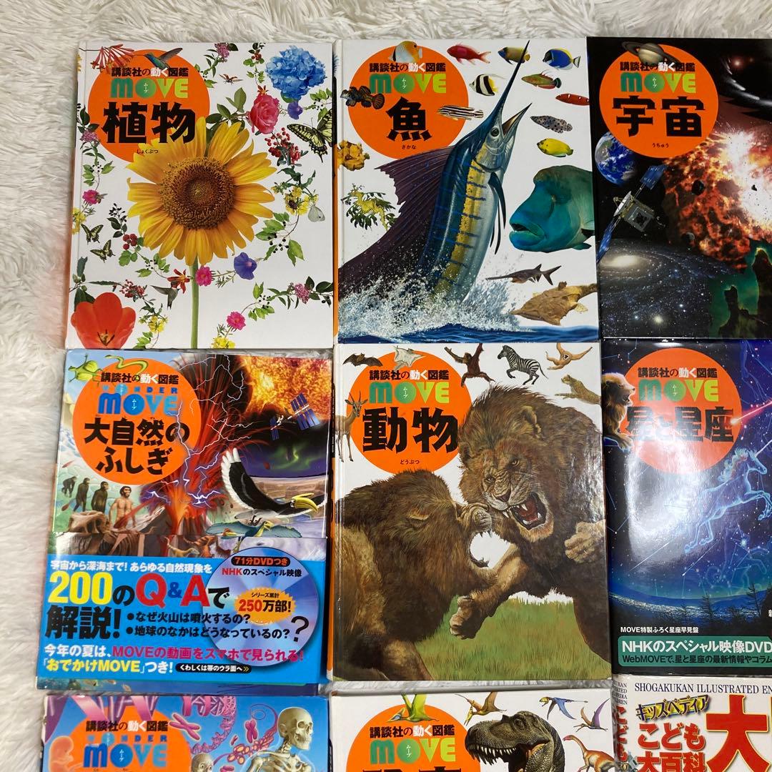 動く図鑑　move 植物　こども大百科　大図解 講談社　鉄道　図鑑　大量