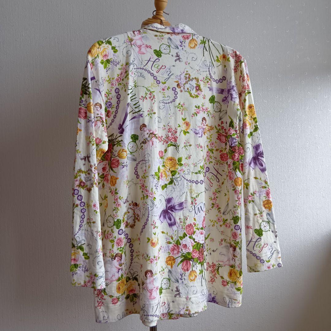 【タグ付き未使用品】鴨居羊子 TUNIC ルームウェア 天使 花