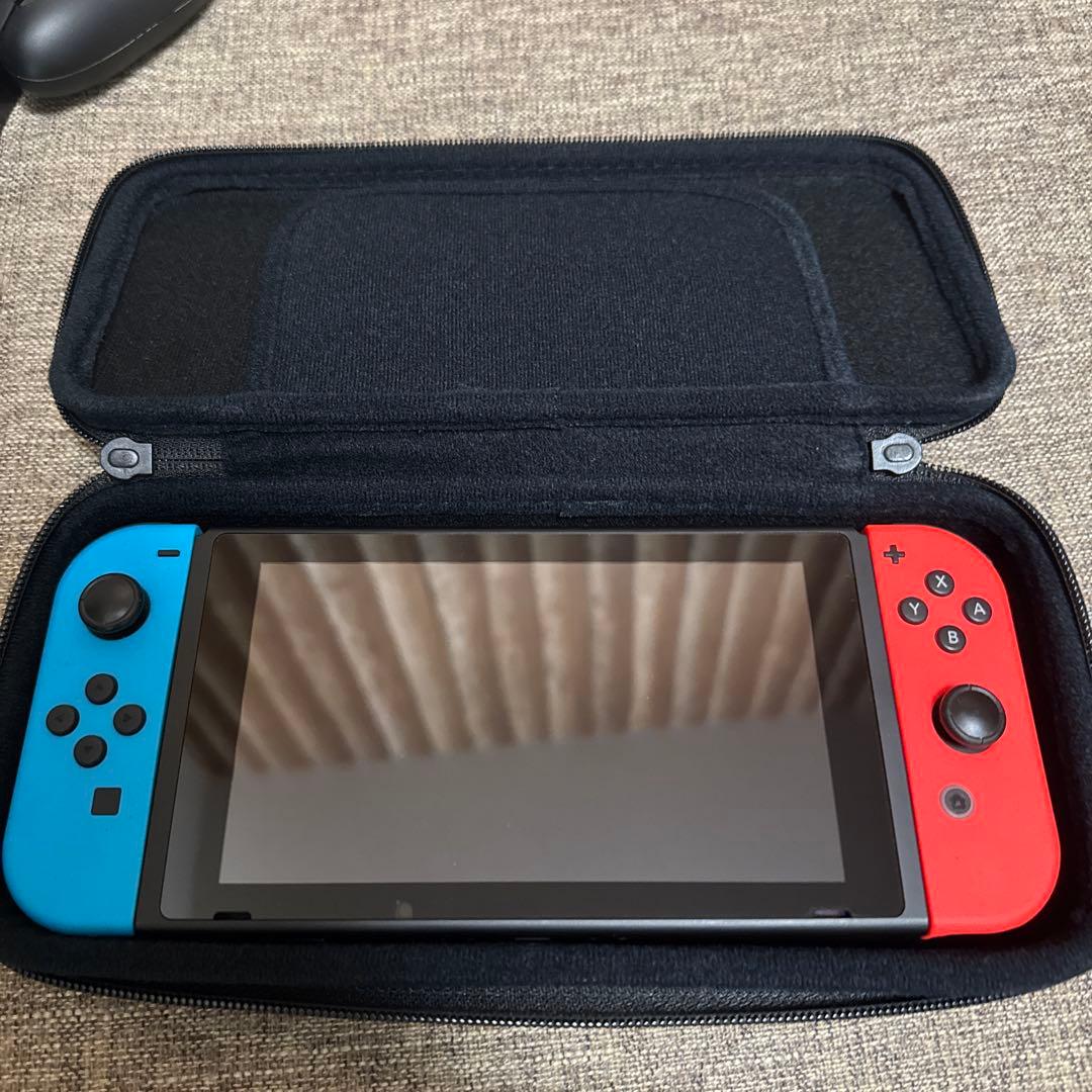 【動作確認済】Nintendo Switch 本体 青/赤 プロコン付き