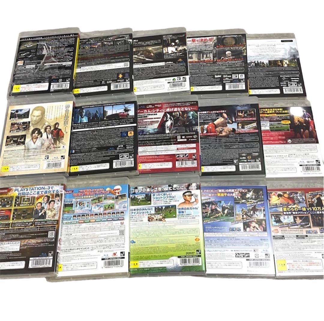 PS3 ゲーム　麻雀倶楽部　ウイニングポスト　ワンピース　グラセフ　15本セット