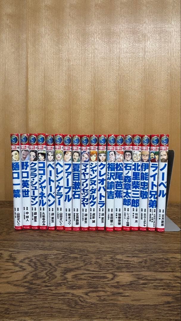 ノーベル賞シリーズと歴史人物　学習漫画　18冊　ポプラ社